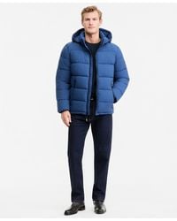 DKNY - Hooded Puffer Jacket - Lyst
