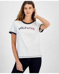 Tommy Hilfiger - Cotton Crewneck Logo T-shirt - Lyst