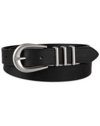 Levi's - Skinny Triple Metal Loop Leather Belt - Lyst