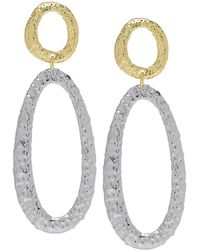 Macy's - Oval Drop Stud Earrings - Lyst