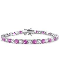 Macy's - Lab Created Gemstone Flex Bracelet - Lyst