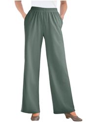 Woman Within - Within Tall 7-day Knit Wide-leg Pant - Lyst