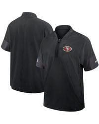 Nike - Washington Commanders Sideline Short Sleeve Quarter-zip Performance Coach Jacket - Lyst