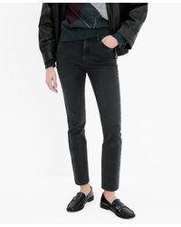 Mango - Claudia Slim-fit Cropped Jeans - Lyst