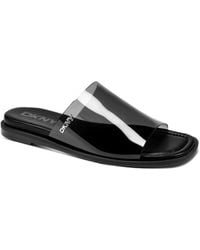 DKNY - Cataline Slide Flat Sandals - Lyst