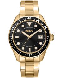 DKNY - Crosby Sport Black -tone Stainless Steel Bracelet Watch - Lyst