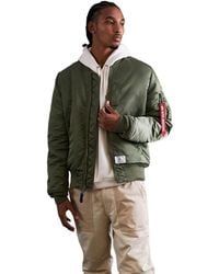 Alpha Industries - Big & Tall Men Ma-1 Mod Flight Jacket - Lyst