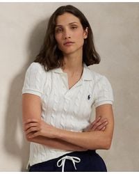 Polo Ralph Lauren - Cable-knit Polo Shirt - Lyst