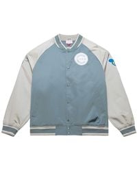 Mitchell & Ness - Chicago Cubs Thunderstorm Head Coach Lightweight Satin Full-snap Jacket - Lyst