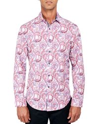 Society of Threads - Regular-fit Non-iron Performance Stretch Paisley-print Button-down Shirt - Lyst