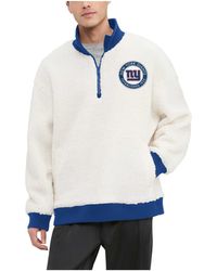 Tommy Hilfiger - New York Giants Jordan Sherpa Quarter-zip Sweatshirt - Lyst