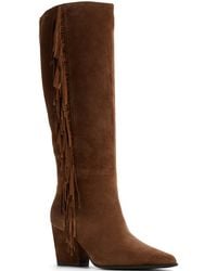 ALDO - Kaelya Knee-high Tall Fringe Western Boots - Lyst