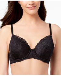 INC International Concepts Inc Perfect Coverage Lace T-shirt Bra, Created For Macy's - Black