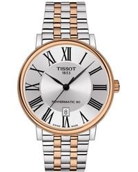 Tissot - Swiss Automatic Carson Premium Powermatic 80 Two-tone Stainless Steel Bracelet Watch 40mm - Lyst