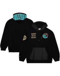 Mitchell & Ness - Distressed Vancouver Grizzlies Hardwood Classics Team Og 2.0 Vintage-like Logo Fleece Pullover Hoodie - Lyst