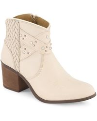 Forastero - Real Leather Side Zipper Booties - Lyst