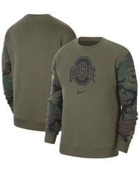 Nike - Ohio State Buckeyes Military-inspired Pack Club Pullover Sweatshirt - Lyst