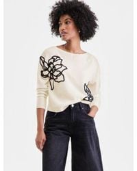 Charter Club - 100 Cashmere Boatneck Embroidered Floral Sweater Pxs Xxl Macys Exclusive - Lyst