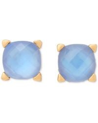 Kate Spade - Gold-tone Color Cubic Zirconia Stud Earrings - Lyst