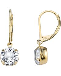 2028 - 14k Gold-dipped Genuine Crystal Drop Earrings - Lyst