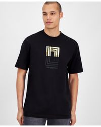 Karl Lagerfeld - Slim Fit Short Sleeve Crewneck Mirrored-logo T-shirt - Lyst