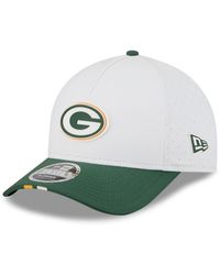 KTZ - White/green Bay Packers 2025 Nfl Training Camp A-frame 9forty Adjustable Hat - Lyst
