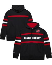Mitchell & Ness - Mitchell Ness New Jersey Devils Head Coach Slogan Pullover Hoodie - Lyst