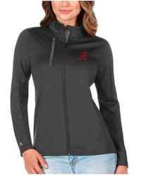 Antigua - Graphite/silver Alabama Crimson Tide Generation Full-zip Jacket - Lyst