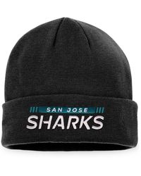 Fanatics - San Jose Sharks Authentic Pro Rink Cuffed Knit Hat - Lyst
