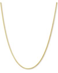 Giani Bernini 18" Herringbone Chain In 18k Gold Over Sterling Silver Necklace And Sterling Silver, Created For Macy's - Metallic