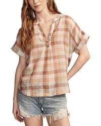 Lucky Brand - Cotton Striped Dolman Popover Shirt - Lyst