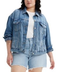 Levi's - Trendy Plus Size '90s Denim Trucker Jacket - Lyst