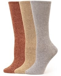 Hue - 3 Pack Crew Socks - Lyst