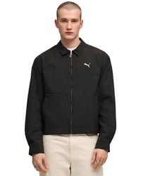 PUMA - Wardrobe Essential Collared Jacket - Lyst