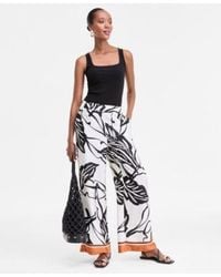 INC International Concepts - Petite Printed High Rise Wide-leg Pants - Lyst
