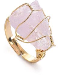 SOH - Abstract Stone Cocktail Ring - Lyst