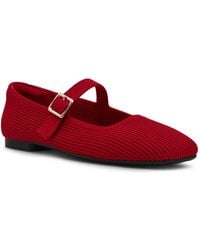 Anne Klein - Mabel Knit Mary Jane Flats - Lyst