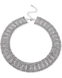 INC International Concepts - Tone Crystal Multi-row Choker Necklace - Lyst