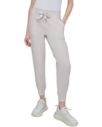 DKNY - Sport Logo-drawstring High-rise joggers - Lyst