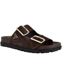 Guess - Fasten Double-buckle Footbed Sandals - Lyst