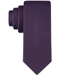 Calvin Klein - Silver-spun Solid Tie - Lyst