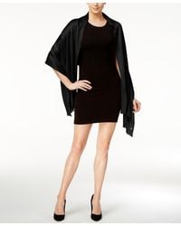 Calvin Klein - Ck Logo Satin Feel Lightweight Pashmina Fashion Scarf - Lyst