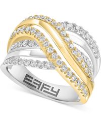 Effy - Effy Diamond Multi-row Crossover Statement Ring (5/8 Ct. T.w. - Lyst
