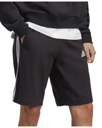 adidas - Essentials Single Jersey 3-stripes 10" Shorts - Lyst