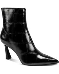 DKNY - Cayden Zipper Heeled Booties - Lyst