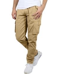 Blu Rock - Flex Stretch Cargo Pants - Lyst