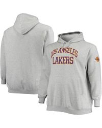 Mitchell & Ness - Los Angeles Lakers Hardwood Classics Big And Tall Throwback Pullover Hoodie - Lyst