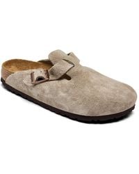 Birkenstock - Boston Soft Footbed Suede Leather Clogs From Finish Line - Lyst