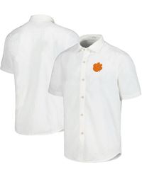 Tommy Bahama - Clemson Tigers Coconut Point Palm Vista Islandzone Camp Button-up Shirt - Lyst