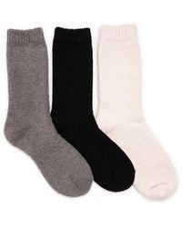 Muk Luks - Wool Boot Sock 3 Pair Pack - Lyst